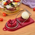 thumbnail image 2 of Cortador de Huevos, cortadores de Huevos Duros, Divisor de Frutas de Mano, Herramienta para Cortar Verduras para champiñones, Fresas, Tomates Cherry, Kiwi, Utensilios de Cocina, 2 of 5