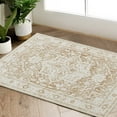 thumbnail image 1 of Rugking Doormat 2x3 Washable Persian Rug Indoor Entryway Vintage Rug Taupe Area Rug Foldable Non Slip Low Pile Mat for Bathroom Kitchen Bedroom, 1 of 6
