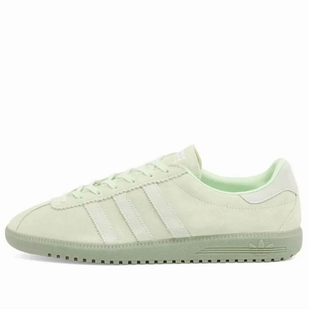 adidas Originals BERMUDA Suede Shoes in Semi Green Spark and Linen Green