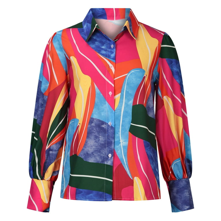 Casual Geometric Print Buttons Turndown Collar Long Sleeve Two Pieces Casual Geometric Print Buttons Turndown Collar Long Sleeve Two Pieces