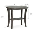 thumbnail image 3 of Leick Home Boa Solid Wood Narrow End Table with Shelf, Rustic Gray, 3 of 18