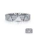 thumbnail image 3 of Lafonn Classic Sterling Silver Platinum Plated Simulated Diamond Rings 0.54 (0.54 CTTW), 3 of 5
