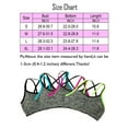 thumbnail image 3 of Strappy Sports Bras for Women Cross Back Longline Bras Low Support Workout Fitness Top with Removable Pads, 3 of 6