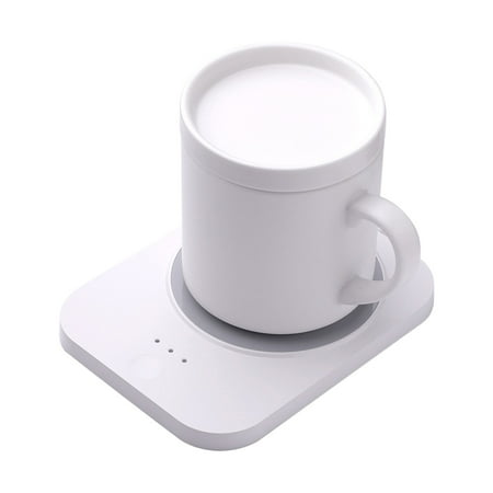 

Clearance Deals Zeceouar Coffee Mug Warmer & Mug Set Self Heating Mug With Wireless Smart Charging Mug With Lid 12oz For Desktop Home Office Gift For Coffee Lovers