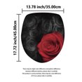 thumbnail image 4 of Kabnic Rideau de Douche Valentin Cœur Rideau de Douche Tapis de Sol Ensemble de Quatre Pièces Séparation Sèche Humide Rideau de Douche Imperméable, 4 of 9