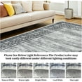 thumbnail image 4 of Memoryfield 9'x12' Area Rug, Modern Bordered Washable Rugs Soft Foldable Accent Rugs for Indoor Living Room Bedroom, Gray Green, 4 of 7