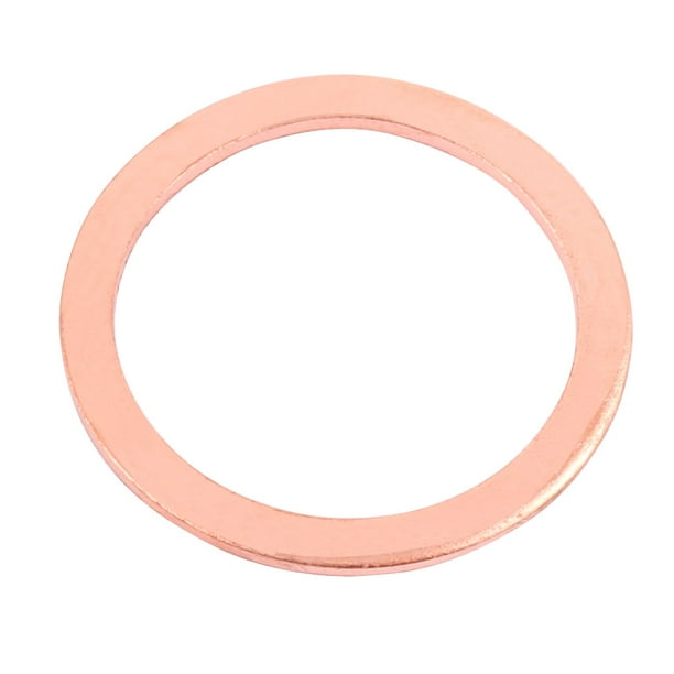 Uxcell 45mm x 36mm x 2mm Copper Flat Ring Crush Washer Sealing Gasket