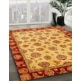 thumbnail image 2 of Ahgly Company Indoor Round Abstract Orange Red Oriental Area Rugs, 6' Round, 2 of 6