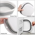 thumbnail image 3 of 1 Pc Collapsible Tableware Bowl Collapsible Basin Collapsible Round Silicone Wash Basin Multifunction for Camping, Caravan, Outdoor Activities, Cookin, 3 of 5
