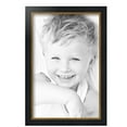 thumbnail image 2 of ArtToFrames 11" x 17" Black Velvet with Gold - 1.25 Picture Frame, 11x17 inch Black MDF Poster Frame (WOM-4690),  Pack, 2 of 7