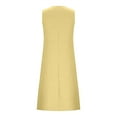 thumbnail image 5 of Kaemgyyd Womens Summer Dresses Comfy Crew Neck Sleeveless Sundresses Plus Size Tank Dress Fashion Outfits with Button, 5 of 7