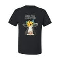 thumbnail image 2 of Wild Bobby, Good Food Good Mood Funny Cute Cow Animal Lover Men's Graphic T-Shirt, Black, Small, 2 of 3
