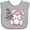 AC-Heather Grey, variant on Inktastic My 1st Easter Cuddly Pink Bunny Boys or Girls Baby Bib