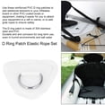 thumbnail image 3 of 6Pcs D Ring Pad Elastic Rope Set,Durable Stainless Steel PVC D Ring Patch with Bungee Cord for Boats Canoes Kayaks Surfboards, 3 of 7