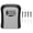 Gray, variant on 4 Digit Combination Key Lock Box, Wall Mount Aluminum Alloy Key Safe Box with Sliding Cover, Waterproof Outdoor Key Storage for Home Office