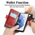 thumbnail image 4 of Feishell Business Wallet Case for Samsung Galaxy S23 Plus 6.6 inch,Premium PU Leather Full Protection Magnetic Buckle Flip Kickstand Shockproof Phone Case with ID Credit Card Slots,Red, 4 of 8