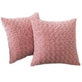 thumbnail image 1 of Fundas de almohada de piel sintética de felpa suave de lujo para sofá Fundas de almohada decorativas de piel Paquete de 2 (18 "x 18") Xemadio CZJJ-ZC66-5, 1 of 7
