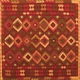 thumbnail image 1 of Ahgly Company Indoor Square Oriental Orange Traditional Area Rugs, 6' Square, 1 of 1