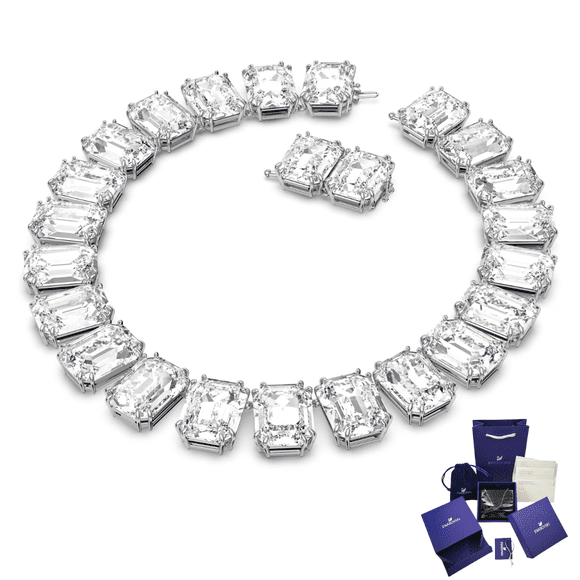 COLLAR MILLENIA OCTAGONAL SWAROVSKI BLANCO