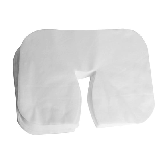 100 Pcs Massage Table Face Rest Cushion Covers Headrest Cradle Sheet,