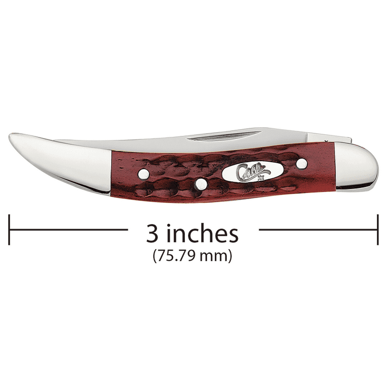 Case Small Red Bone Texas Toothpick Pocket Knife 