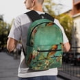 thumbnail image 6 of KLL Retro Birds Print Laptop Backpack,Lightweight Backpack for Women Men Travel Daypack Fit for Travel Hiking Weekend, 6 of 6