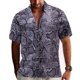 thumbnail image 3 of Camisas con estampado 3D de leopardo para hombre, camisas casuales de manga corta con botones, ropa para hombre, blusas nuevas para hombre, ropa, tops de calidad, 3 of 5