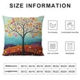 thumbnail image 6 of COMIO  Throw Pillow Covers Natural Pattern Decorative Pillowcases Pillow Cases Home Car Decorative Trees and Birds 2pc, 6 of 6