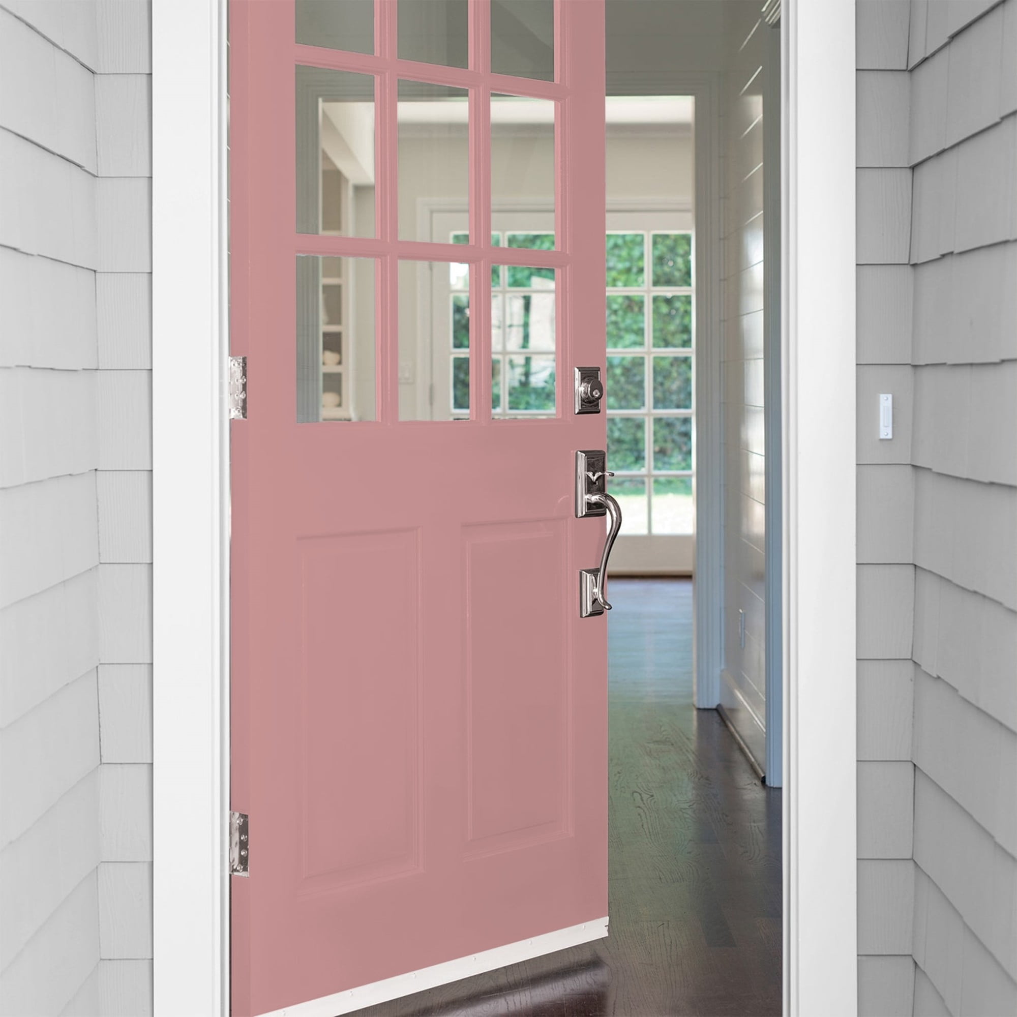 Glidden Fundamentals Floral Tapestry / Pink, Semi-Gloss Exterior Paint, 1 Gallon