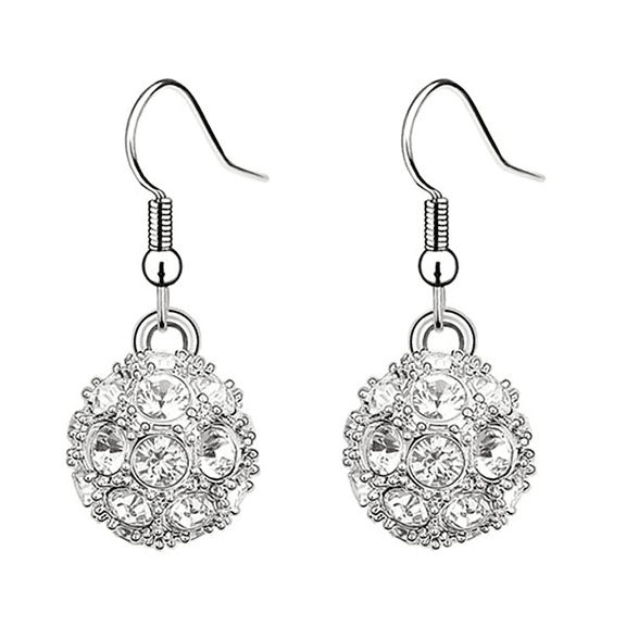 Yoursfs Cubic Zirconia Drop Earrings for Women White Gold Plated Hypoallergenic Fishhook Earrings Grance Dangle Earrings Gift