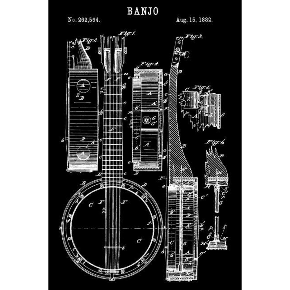 Banjo Tabs Blank Sheet Music 4 String Banjo Tabs Book (Blank Banjo