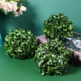 thumbnail image 2 of 4 Pack Artificial Grass Ball Boxwood Balls Plant Topiary Green, 2 of 8