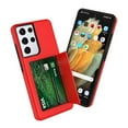 thumbnail image 7 of Galaxy S21 Plus Wallet Phone Case, Takfox Galaxy S21+ Case Shockproof Hybrid Hard PC & TPU Armor Ultra Protective Case with 3 Cards ID Holder Slots Storage Cover for Samsung Galaxy S21 Plus, Red, 7 of 7
