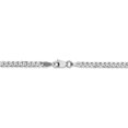 thumbnail image 4 of 14K White Gold bracelet Curb chain Flat 20 in 2.9 mm, 4 of 5