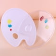thumbnail image 4 of Paleta de colores de plástico plana elíptica Paleta de colores PP pintada a mano para adultos, niños y estudiantes, 4 of 5