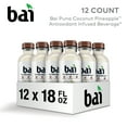thumbnail image 3 of Bai Puna Coconut Pineapple Antioxidant Infused Water Beverage, 18 fl oz, 12 Pack Bottles, 3 of 12