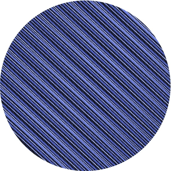 Ahgly Company Indoor Square Patterned Night Blue Area Rugs, 3' Square