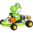 thumbnail image 1 of Coche a control remoto Carrera Mario Kart Pipe Kart Yoshi 1:18, 1 of 8