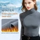 thumbnail image 4 of Camisas térmicas suaves y ligeras de manga larga con cuello alto informal para mujer, 4 of 7