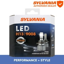 Sylvania H13 LED Fog Light and Powersport Bulb, 2 pack, Compatible with Multiple Cars