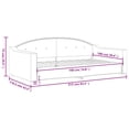thumbnail image 4 of vidaXL Day Bed Light Grey 100x190 cm Fabric, 4 of 5