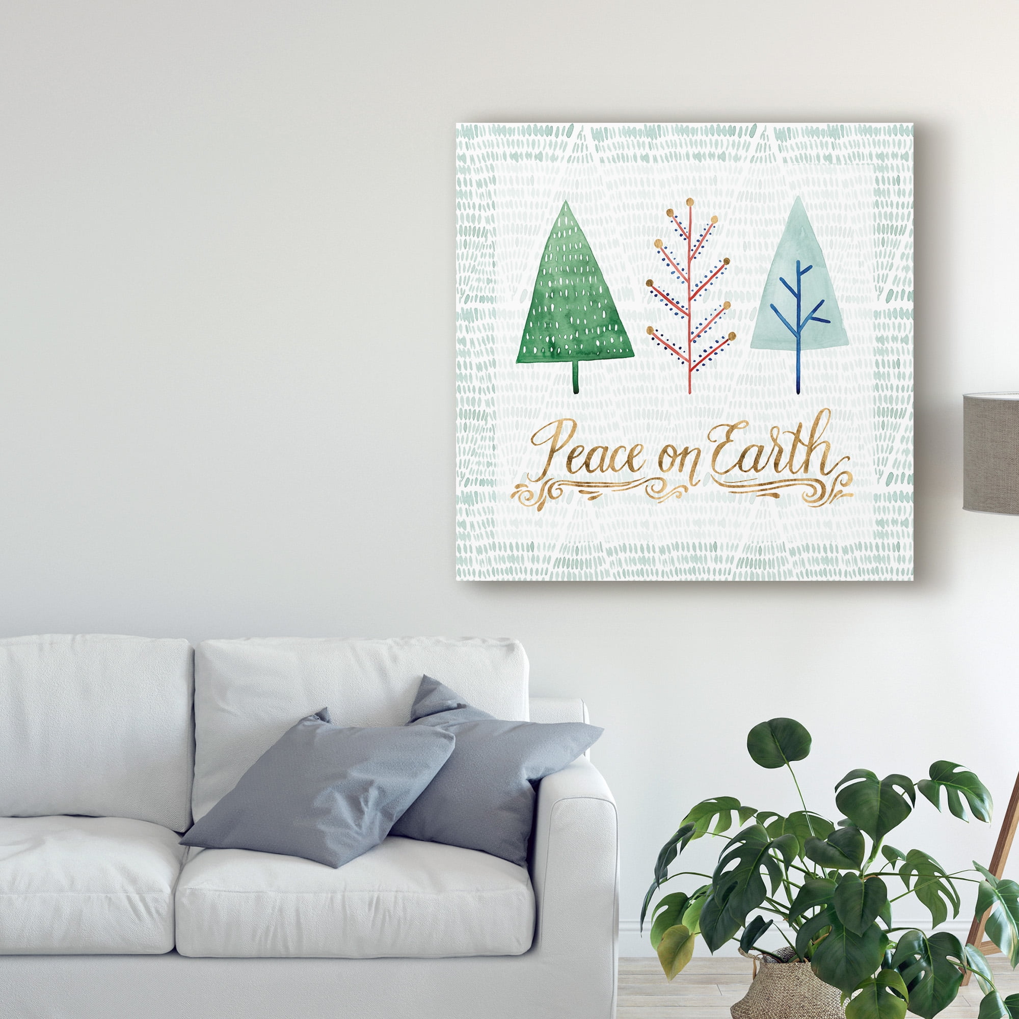 Trademark Fine Art 'Christmas Tree Whimsy II' Canvas Art by Grace Popp