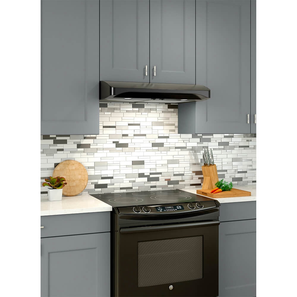 Broan ALT130BL Elite Atla 1 Black 30 inch Convertible Under-Cabinet Range Hood