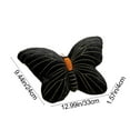 thumbnail image 3 of Anhility Butterfly Pillow, Decorative Butterfly Pillows with Soft Plush for Couch Bed, Butterfly Shaped Throw Pillow Room for Office Car Home Travel (Black, 12.9x9.4in), 3 of 6