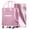 Pink, variant on 70L Rolling Tote Bag with 5 Wheels 3 Carrying Ways 66 Lbs Weight Capacity Seamless Waterproof PU Purple