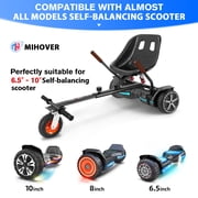 GYROOR Comfortable Seat & Foam-Padded Handle Self-Balancing Scooter Kart for 6-10 Self-Balancing Scooter, Adjustable Frame & Off-Road Rubber Wheels (Scooter Not Included)
