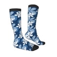 thumbnail image 3 of Picia Women Crew Soft Moisture-wicking Socks Flower Pattern Design Cotton Socks, One Size fit All, 3 of 9
