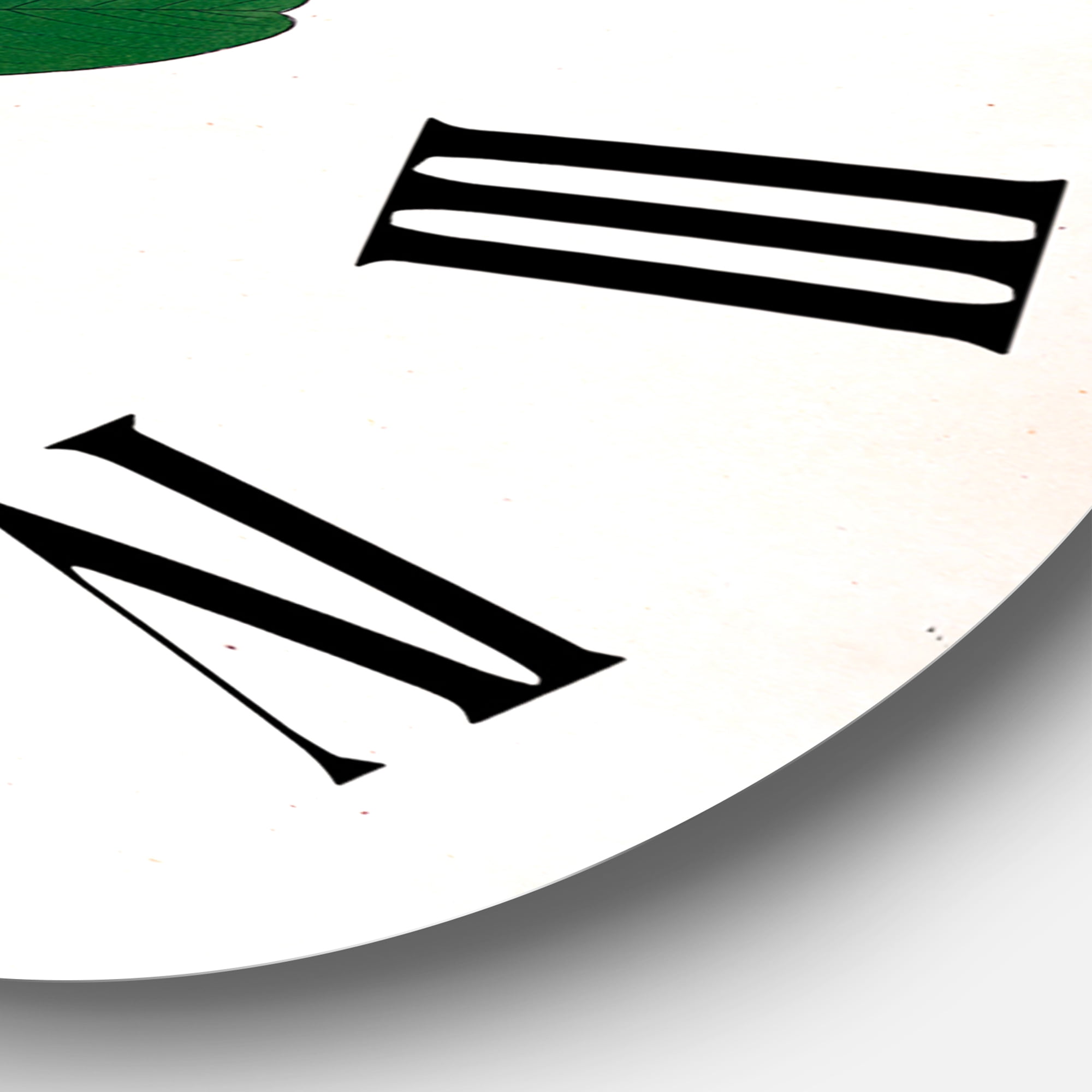 Designart 1 in Quartz Farmhouse Wall Clock