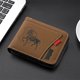 thumbnail image 1 of Uuiauoio Zipper Wallet For Men,Men's Leather Wallets With Coin Pocket,Extra Capacity,RFID Blocking,Gifts for Him Husband and Boyfriend Gift, 1 of 6