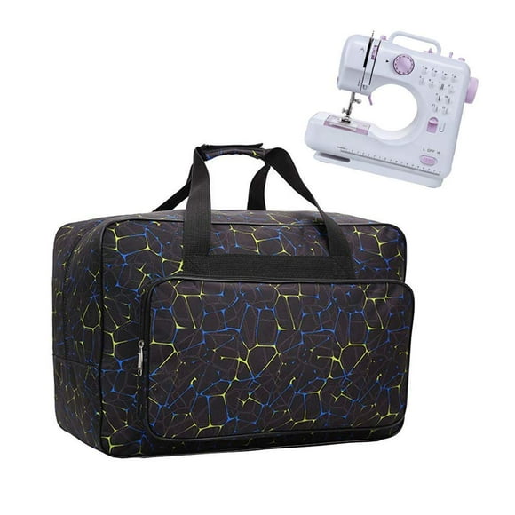 Janteelgo Estuche De Transporte Para Máquina De Coser Bolsa De Transporte De Nailon Funda De Almacenamiento Acolchada Estuche De Transporte Con Bolsillos Y Asas Adecuado Para La Mayoría De Los Cantant